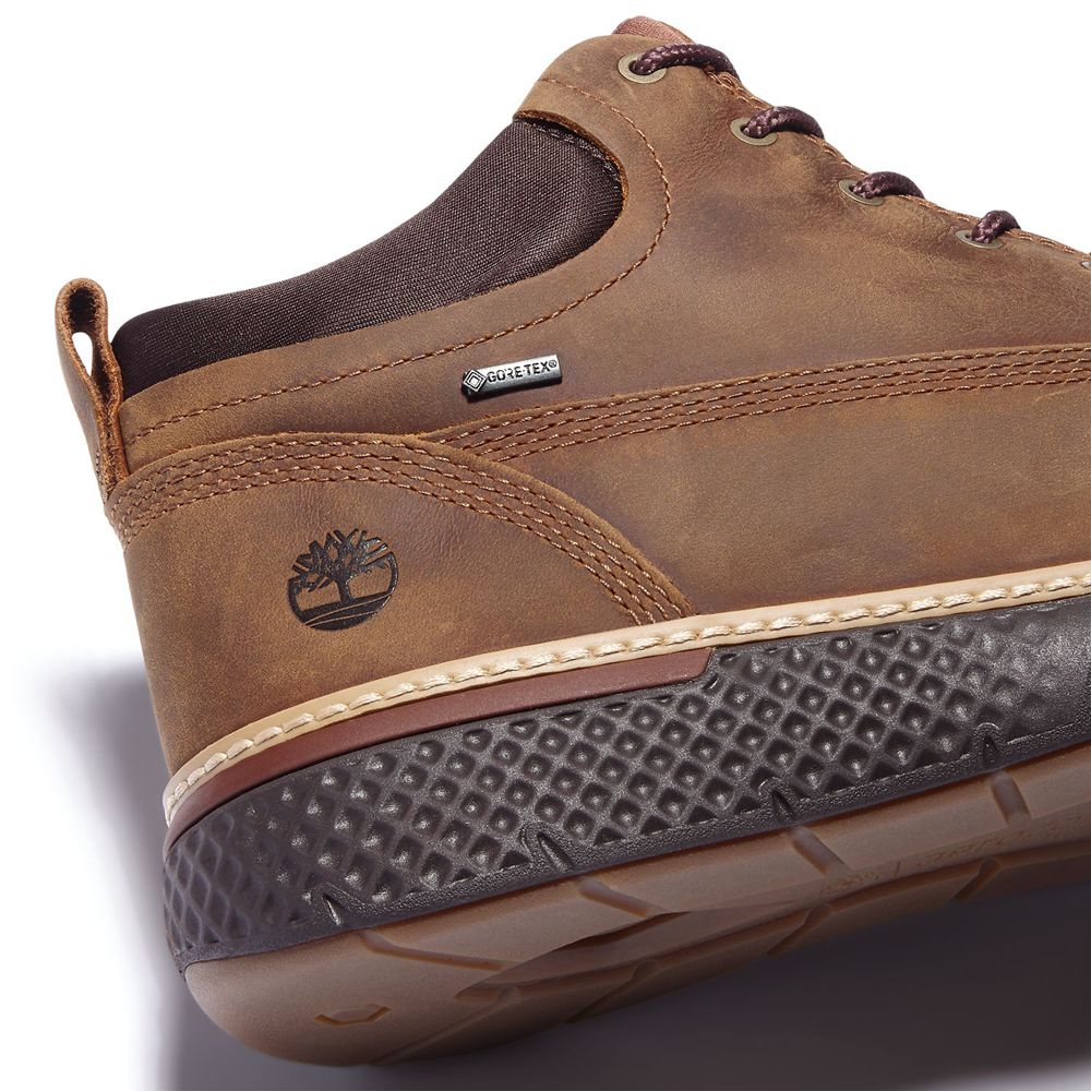 Botas de Seguridad Timberland Argentina Hombre - Cross Mark Waterproof With Gore-Tex Fabric - Marron